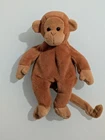 Vintage Ty Beanie Baby Bongo The Monkey Toy No Tag
