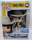 Funko Pop! Miss All Sunday 1884 One Piece Netflix Anime Nico in Hand + Protector