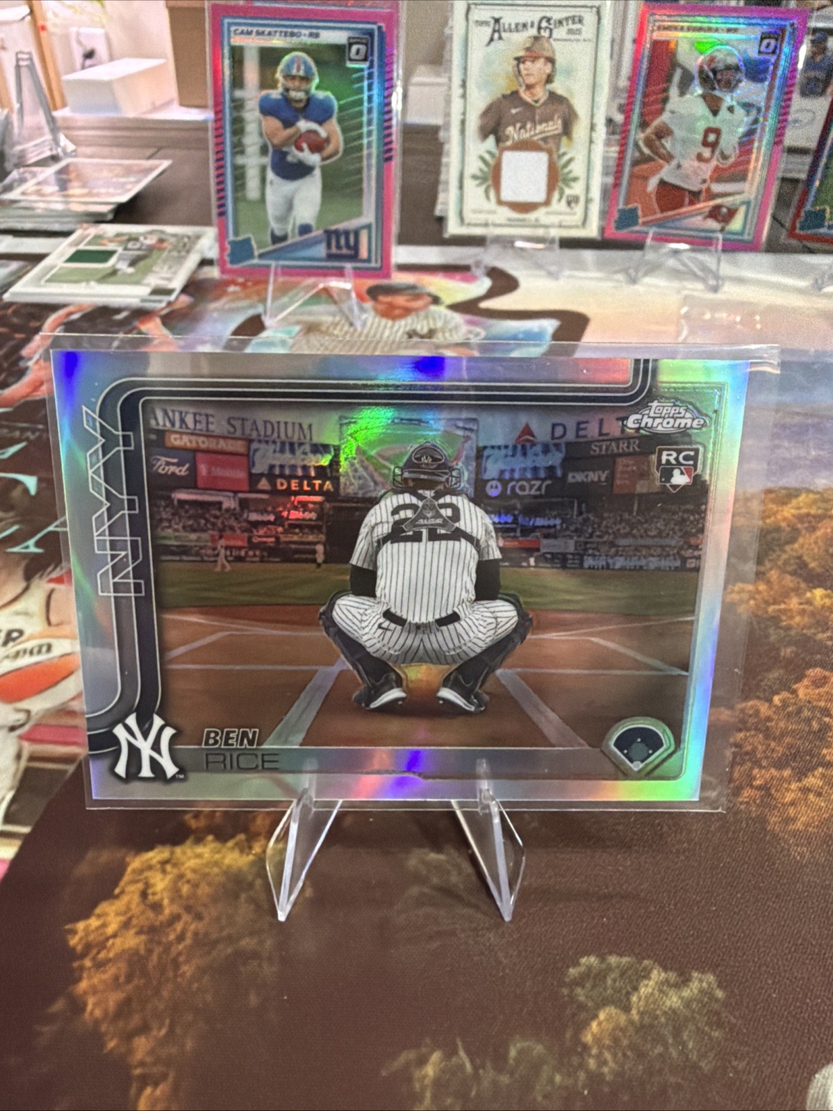 2025 Topps Chrome Update Series Ben Rice Image Variation USC138 Yankees