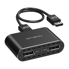 DisplayPort to Dual Displayport Splitter 4K120Hz DP to Dual DP Splitter for D...
