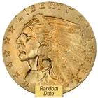 Pre-33 $2.50 Indian .1209 oz Gold Eagle Coin (Random Year, Varied Condition)