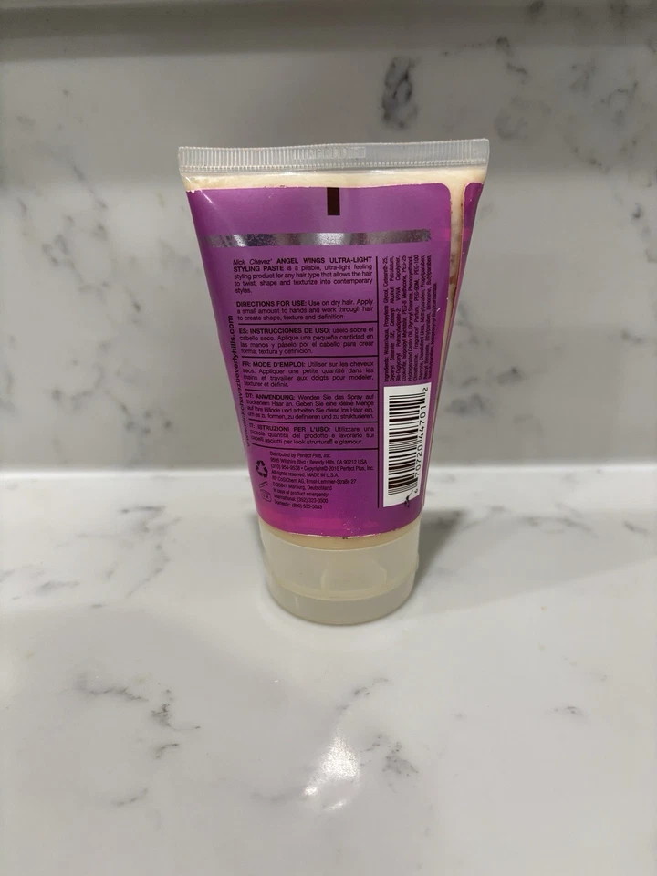 Pasta de peinado ultra ligera NICK CHAVEZ Beverly Hills Angel Wings 4 oz NUEVA SIN CAJA * Foto 4 de 4