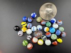 ANTIQUE MARBLE LOT-35 MIXED MARBLES- LARGE BEAR SULPHIDE, SWIRL AND MACHINE MADE — photo 10