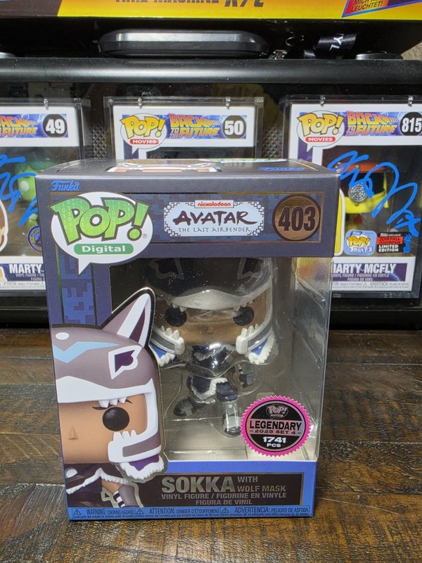 Funko Pop! Digital Vinyl: Nickelodeon Sokka w/ Wolf Mask Avatar Last Airbender