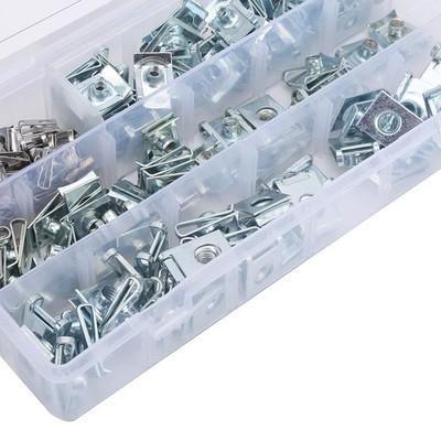 50PCS Assorted M4 M5 M6 M8 Spire Clips U Nuts Spring Nuts Fasteners Kit