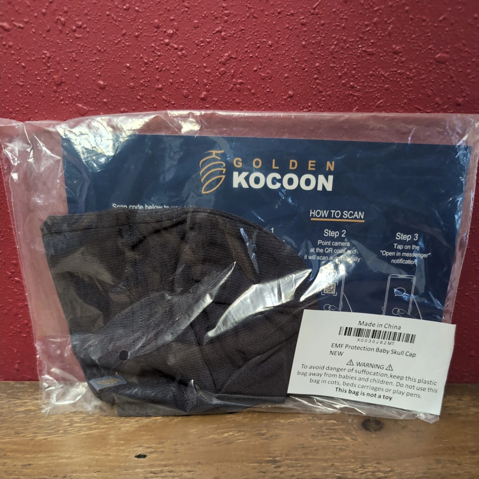 Golden Kocoon EMF Hat Baby Beanie Organic Cotton Gray Knit Skull Cap
Opens in a new window or tab