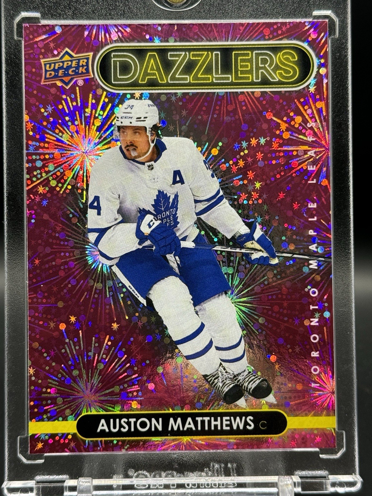 21-22 UD Series 2 Dazzlers Pink #DZ-93 Auston Matthews - Toronto Maple Leafs!