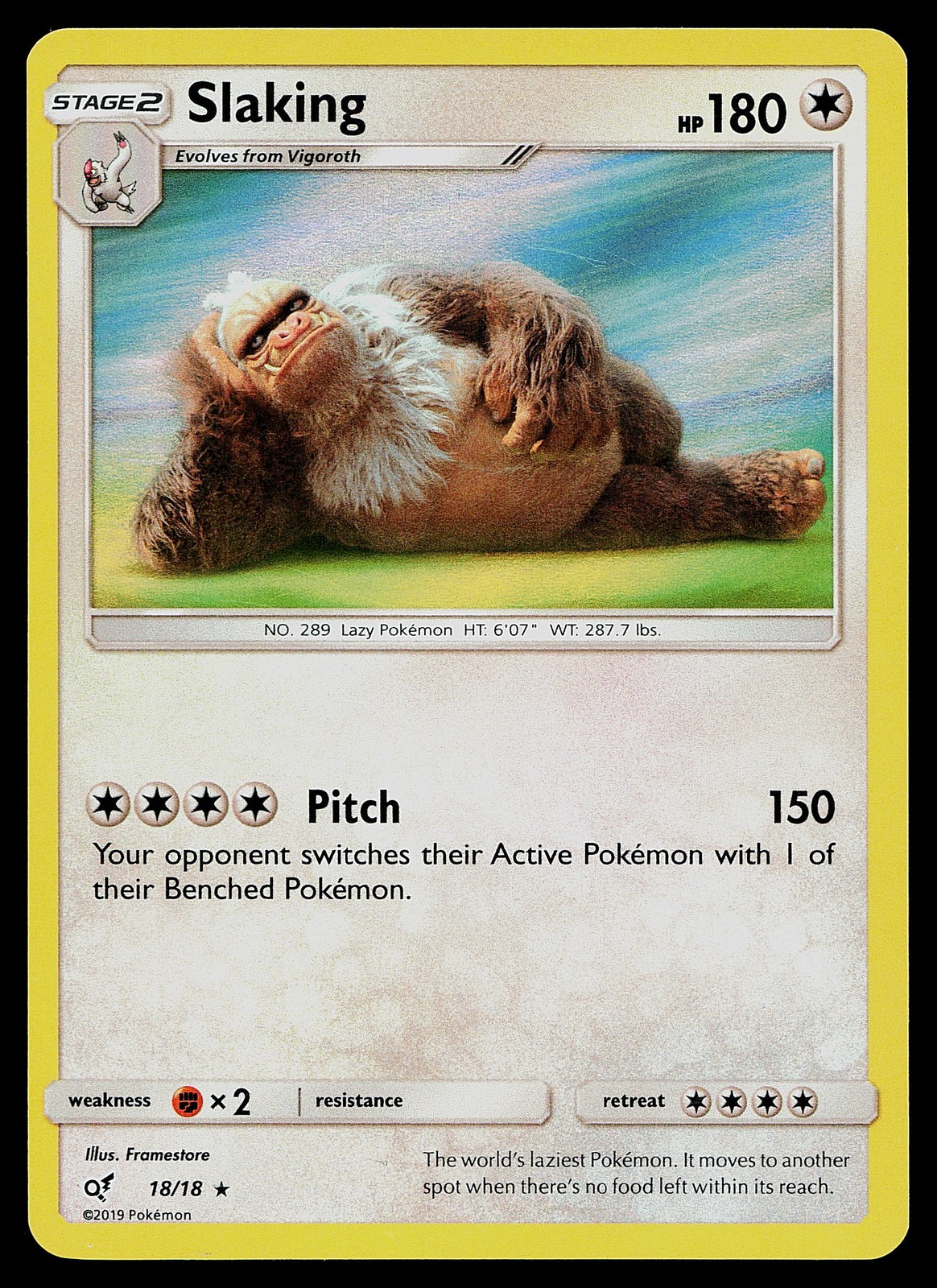 Pokemon Detective Pikachu 18/18 Slaking