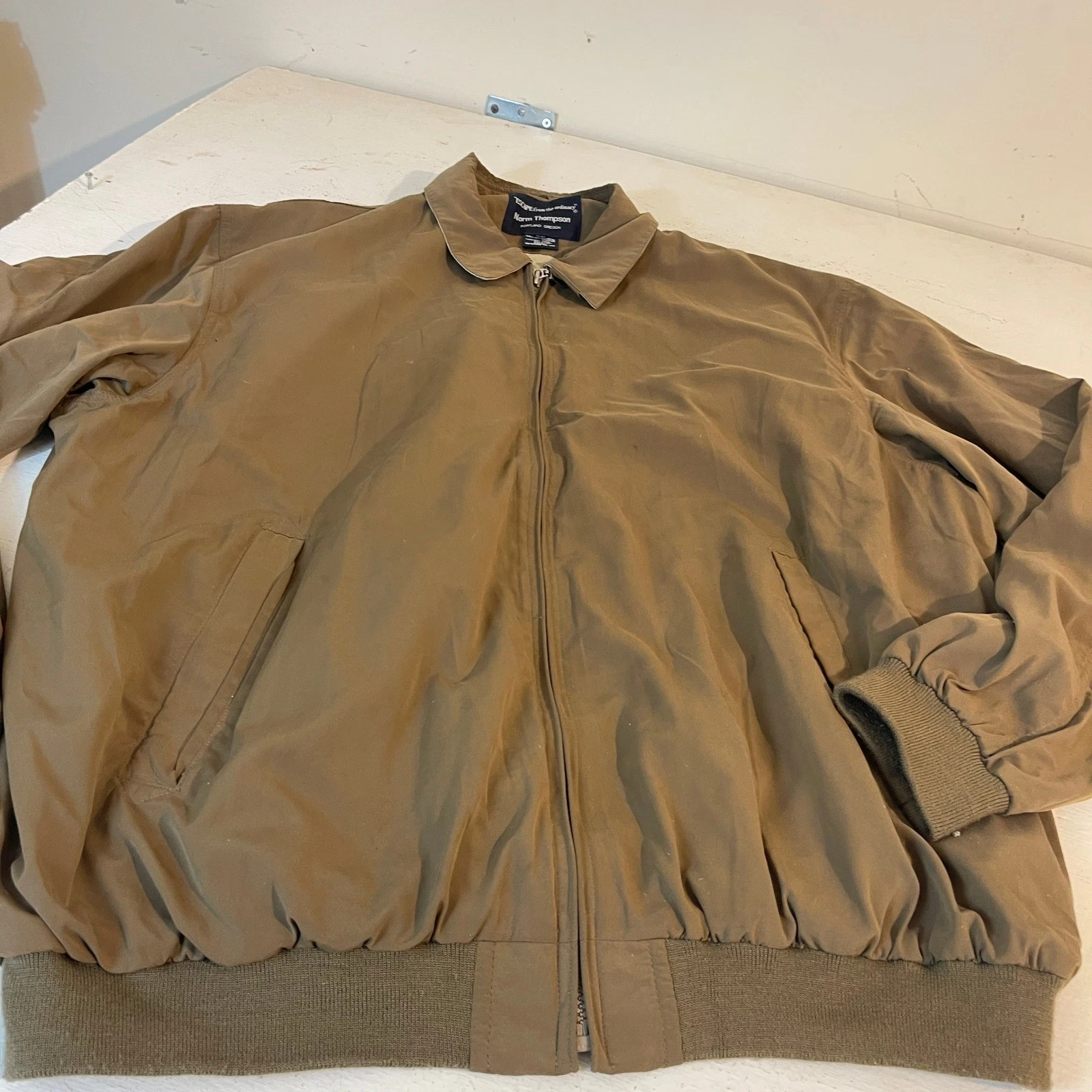 Norm Thompson Escape from the Ordinary Jacket Mens XL Tall Microfiber Brown - product detail image 1