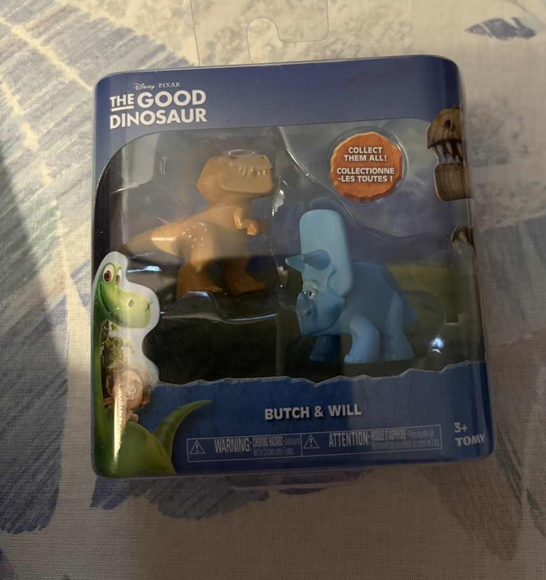 Disney Pixar The Good Dinosaur Butch & Will Mini Toy Figure 2 Pack New