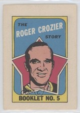 1971-72 O-Pee-Chee Booklet English Roger Crozier #5 f7j