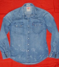 Chemise Levi's en Jean Bleu Used Taille S