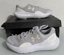 Under Armour Boys Sneaker GS Size 4Y GGS Surge 4 Gray/White