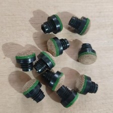 10Pcs Pool Cue Tips Screw on Snooker Pool Cue Tips