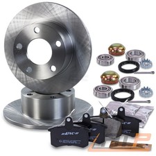 BREMSENSET BREMSENKIT VOLL Ø245+RADLAGER HINTEN FÜR AUDI A6 4A C4 1.8-2.8 94-97