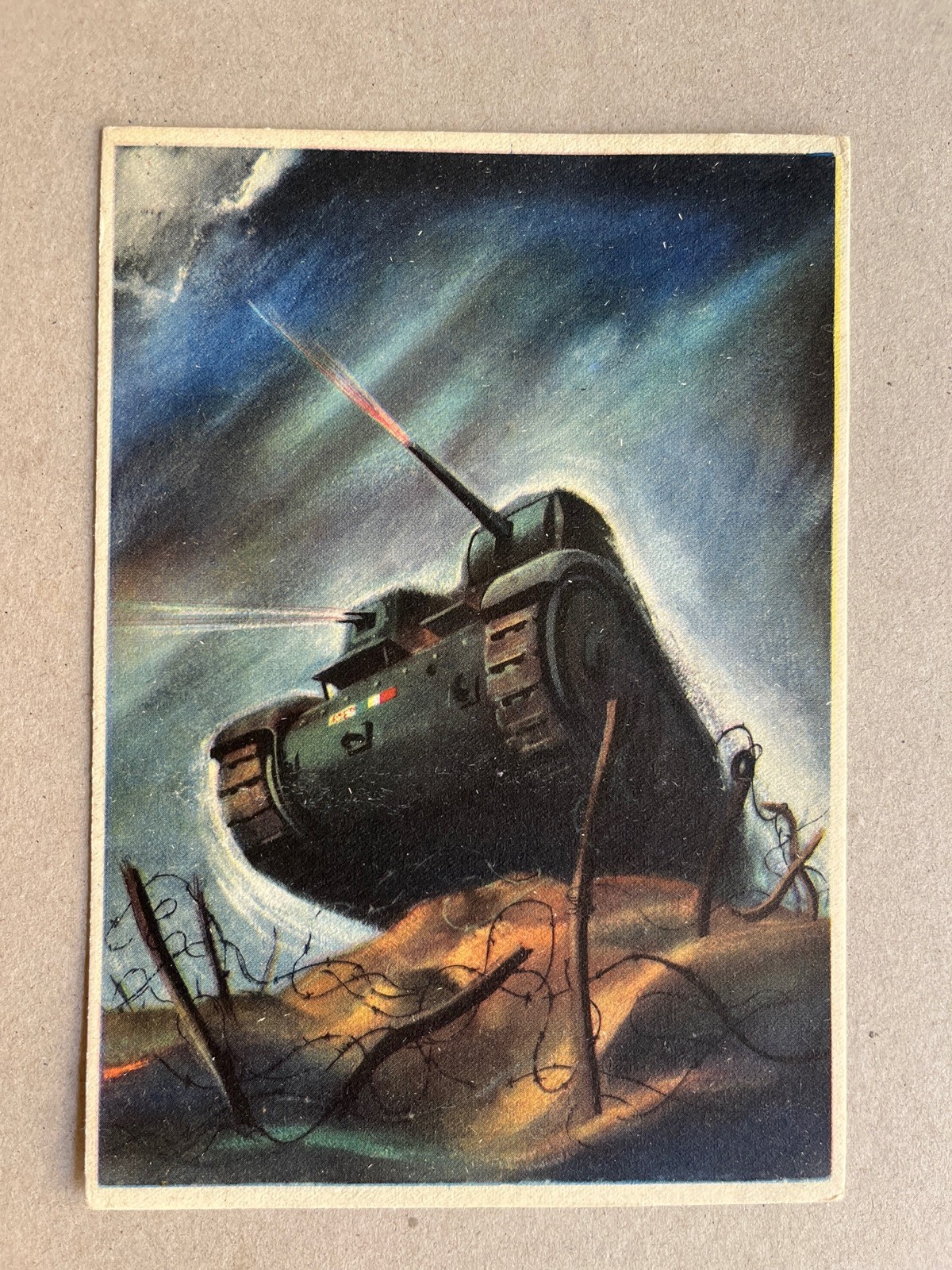 O.) Cartolina militare franchigia Carro Armato
