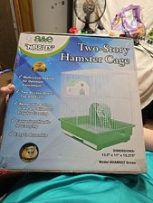 A E "Nibbles" Two-Story Hamster Cage 13.5x11x15.375in NIB Has Damage To Box