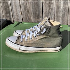 Converse Chuck Taylor All Star High Top Metallic Gold Sneakers 153179F