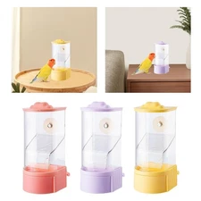 No Mess Bird Cage Feeder Parrot Feeder Sturdy Leakproof Clear Food Container for