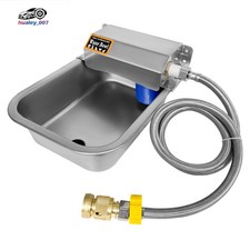 Outdoor Dog Water Bowl Automatic Dispenser Drinking Water Bowl Stainless Steel