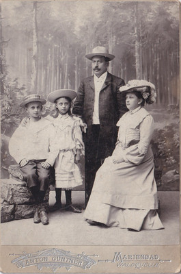 Anton Güntner KAB - feines Familienportrait - Marienbad 1904