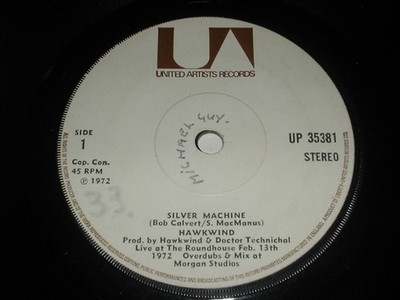 Hawkwind - Silver Machine / Seven By Seven (7'', Single, Sol)