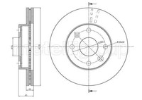 2X Metelli Bremsscheibe 23-0959 FüR KIA
