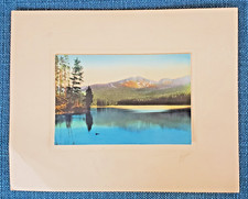 YELLOWSTONE PARK SIGNED HAND TINTED PHOTOGRAPH / JACK ELLIS HAYNES