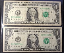 (2) 2013B DC Duplicate Star Notes,  Four In A Row 5s