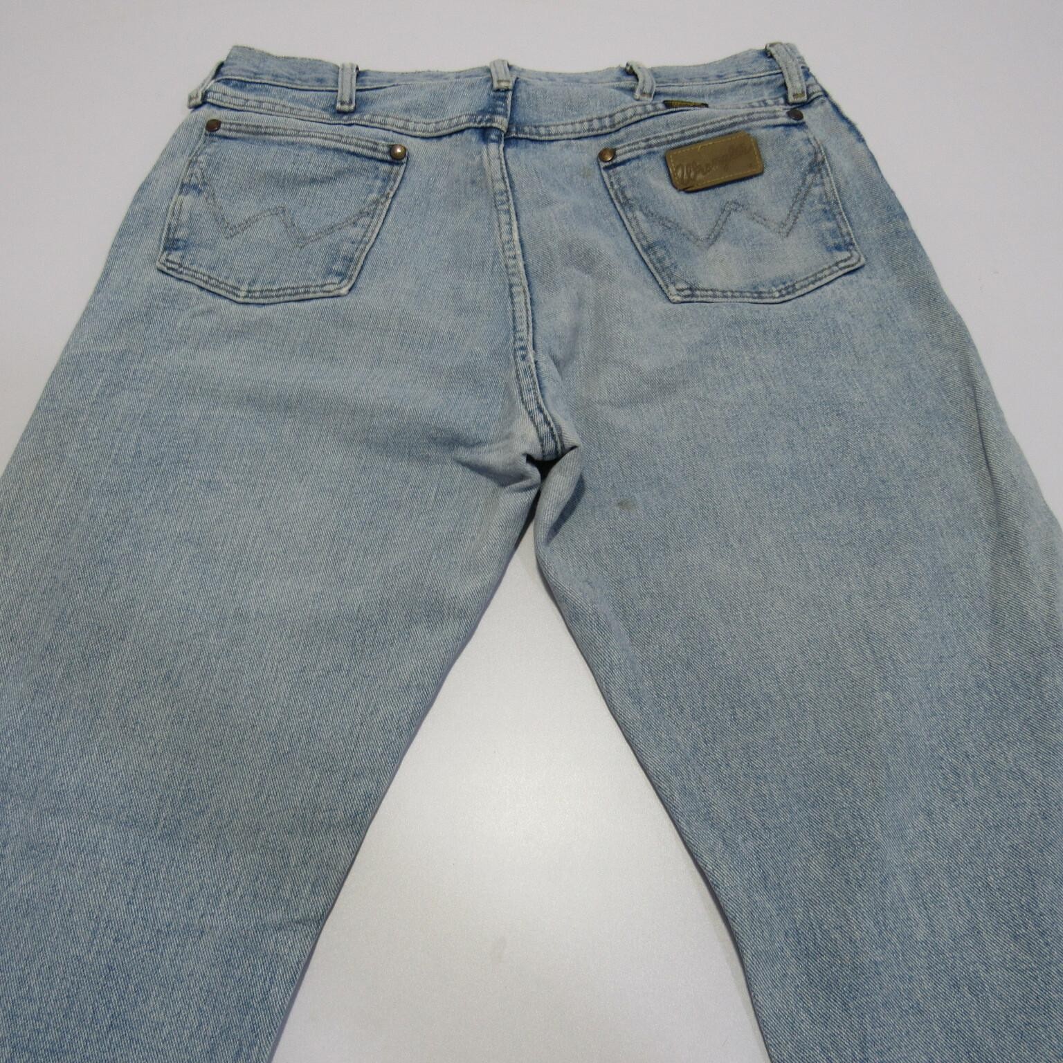 Wrangler VTG Men’s Regular Fit Straight Leg Blue W36 / L34  SKU Y05820 thumbnail 10