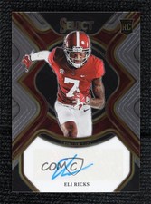 2023 Panini Select Draft Picks Rookie Signatures Eli Ricks #RS-ELI Auto 12zb