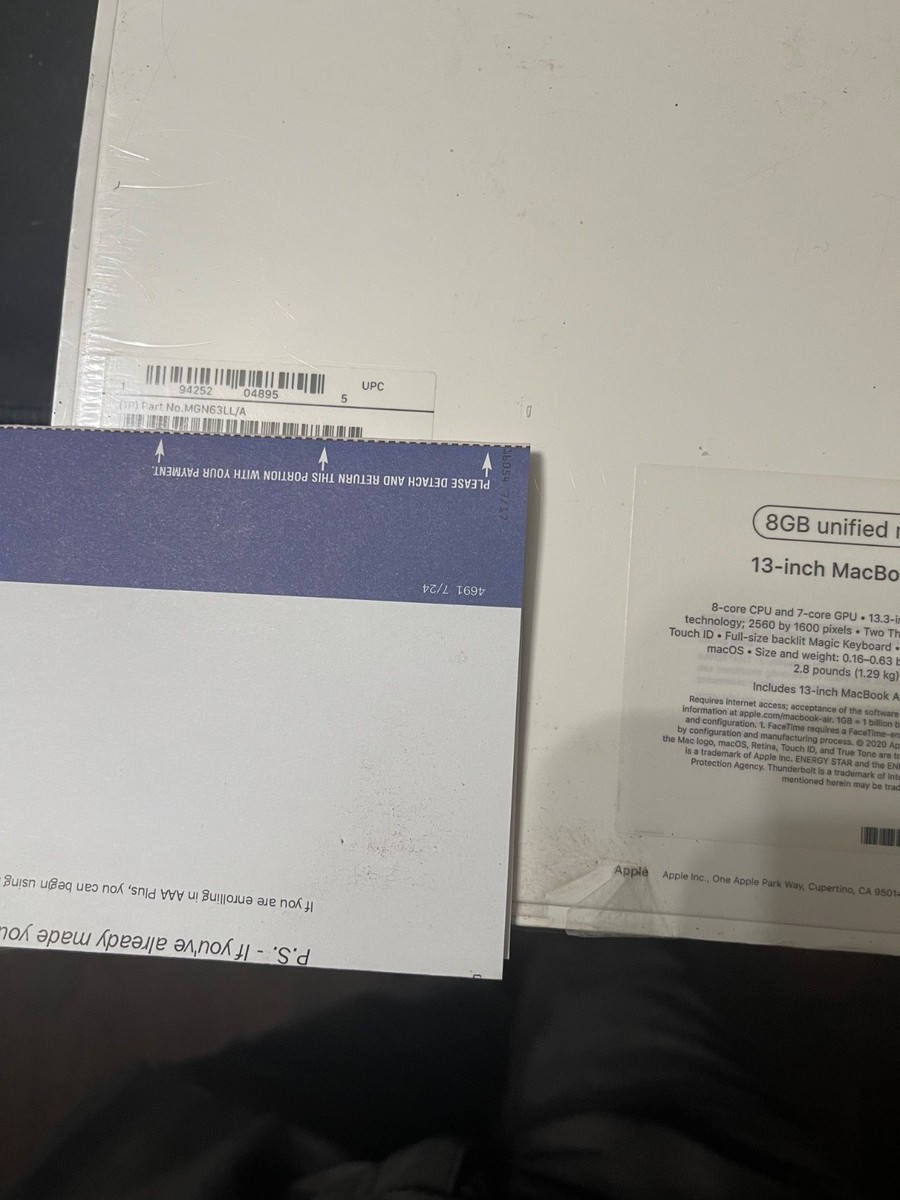 Apple MacBook Air 13 in 2020 Space Gray/Apple M1 3.2 GHz, 256 GB 8