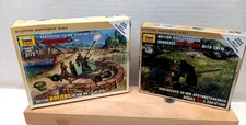 Zvezda BRITISH ANTI-TANK GUN QF 2 PDR & BOFORS 40-mm Gun LOT/2 Models NIB NEW