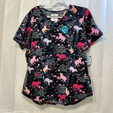 Dog Is GOOD - Ladies Size XL Medical Uniform - NWT Cool Pattern