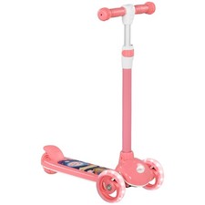 Trottinette enfant 3 Roues Lumineuses LED Hauteur Guidon Rose AIYAPLAY