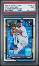 1738 Trey Yesavage 2024 Bowman Chrome Draft #BDC-92 Refractor 1st RC PSA 9
