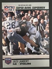 1990 Pro Set Super Bowl XXV Silver Anniversary - Jack Lambert #90 NM+