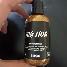 New Sealed LUSH Yog Nog Gold Glitter Shower Gel / Body Wash 3.3 fl oz 100ml 