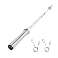 VEVOR 6FT Chrome Barbell Lifting Bar for Gym Bench Workout Weight Lifting 25Lb