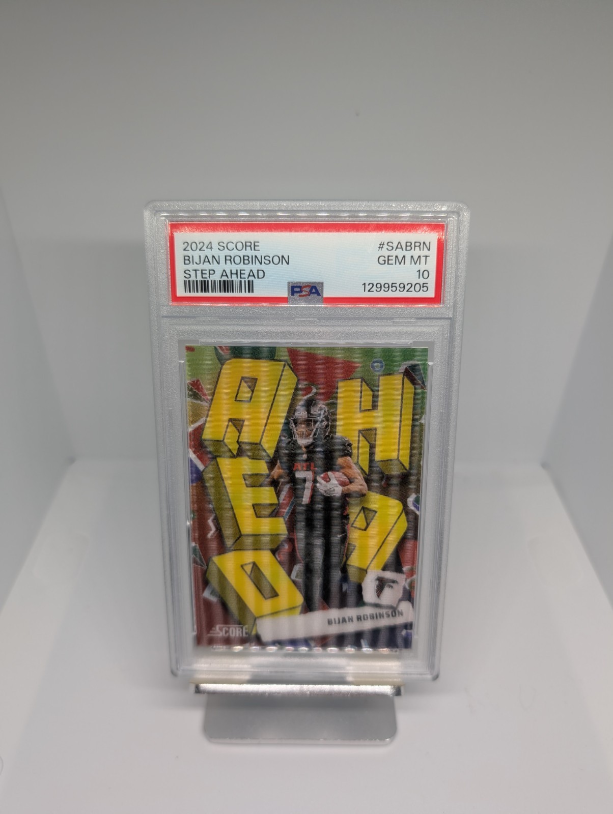 2024 Score Step Ahead SP CASE HIT Bijan Robinson PSA GEM MINT 10 POP 5!!!