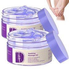 2 PCS Purple Joint Gel Massage Cream for Knees Hands Lumbar Neck Shoulders