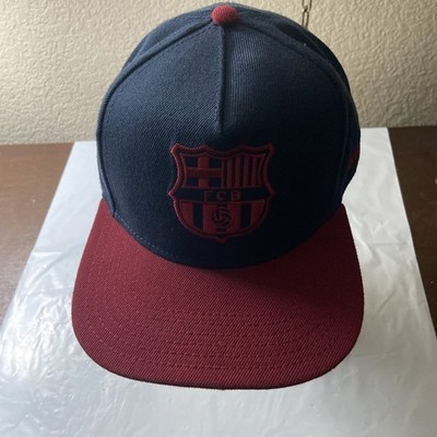  FCB Snapback navy/burgundy Hat Cap BARCA Adjustable Soccer Futbol 