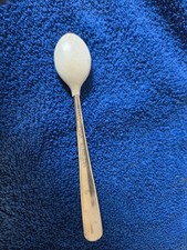 Vintage Gerber Baby Spoon Soft Bite Stainless Handle Rubber Tip White