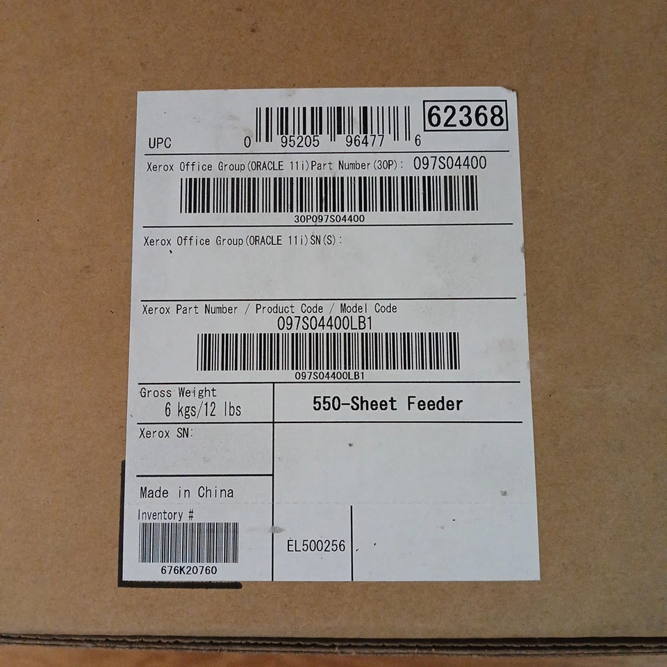 Xerox 097S04400 NEW 550-sheet sheet feeder for your Phaser 6600, VersaLink, C400 - Image 3 of 3