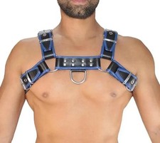 Men's Real Leather Harness, Premium Leather Harness, Handcrafted Fetish Bulldog