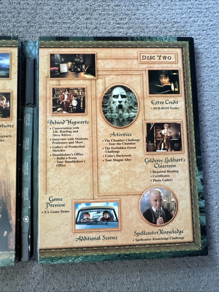 Harry Potter and the Chamber of Secrets (DVD, 2003, 2-Disc Set) Widescreen - Image 3 of 4