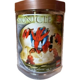Vintage LEGO BIONICLE Tahnok Blue Red 8563 Set with Canister NO BOOKLET