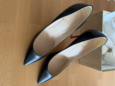 Christian Louboutin So Kate 100 schwarz Leder 38
