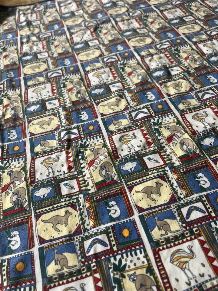 Vintage 1998 Gymboree Australian Kangaroo Koala Outback Baby Blanket HTF - Image 4 of 4