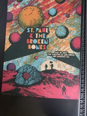 St Paul and The Broken Bones Poster, Los Angeles, Theatre At Ace Motel, May 10